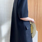 【F04402】實拍韓國法式雙排扣寬鬆薄款西裝連衣裙240422