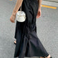 【F06413】韓國小眾設計感氣質時髦高級感法式吊帶洋裝230626