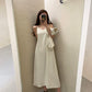 【F04411】韓國夏季簡約外套上衣+吊帶連衣裙 套裝240422