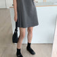 【F05203】 韓國小眾法式設計百褶西裝料洋裝230515