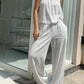 【F05201】 韓國chic 夏季亞麻吊帶背心＋褲子 套裝230515
