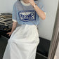 【F05423】實拍韓國夏天寬鬆藍色鏤空針織衫230522