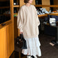 【F10513】 韓國秋裝小眾慵懶風撞色拼接荷葉邊衞衣洋裝231030
