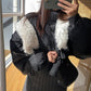 【F11121】韓版秋冬羊羔長毛連帽兩面穿夾克棒球外套231108