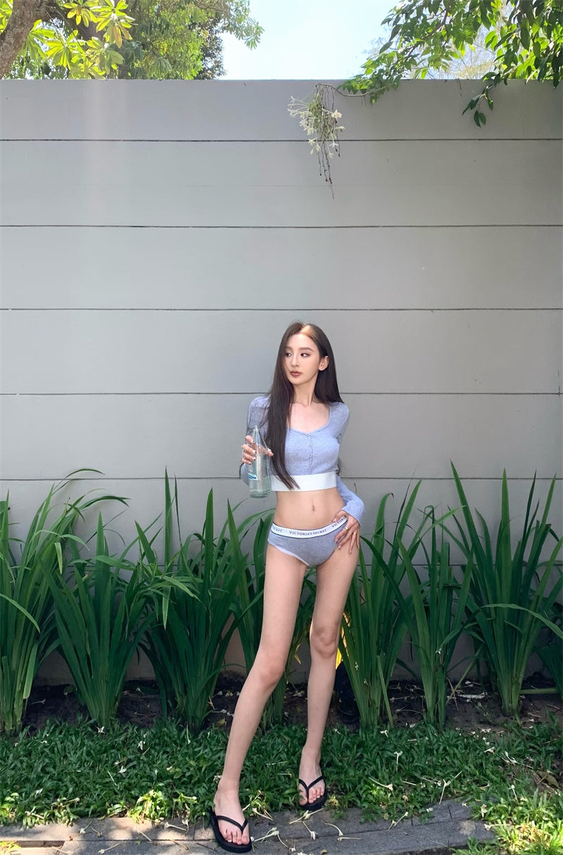 【F60331】實拍氣質顯瘦短版T恤250408