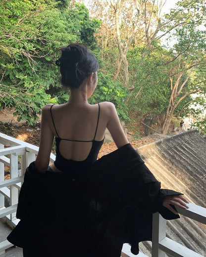 【F60442】實拍夏季細肩帶美背心（含胸墊）250609