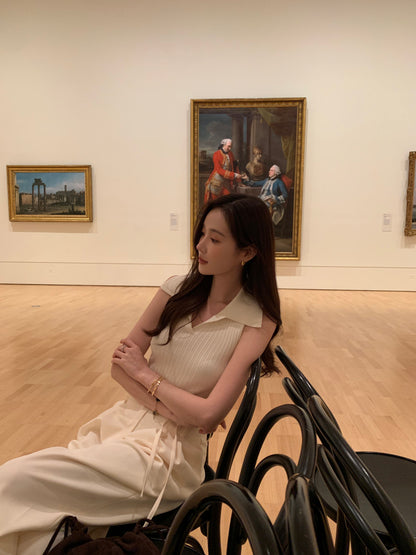 【F60369】實拍法式氣質針織背心250512