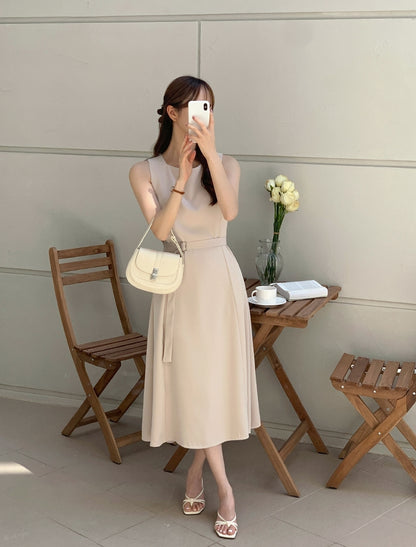 【F60475】韓系夏季法式氣質高級顯瘦洋裝250616