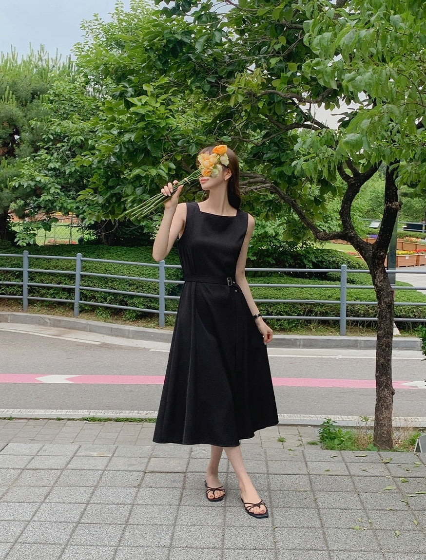 【F60475】韓系夏季法式氣質高級顯瘦洋裝250616