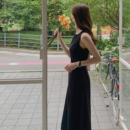 【F60475】韓系夏季法式氣質高級顯瘦洋裝250616