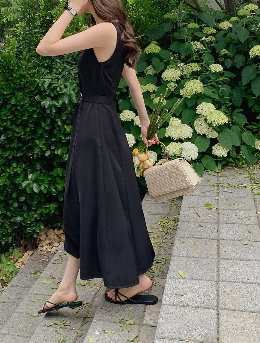 【F60475】韓系夏季法式氣質高級顯瘦洋裝250616