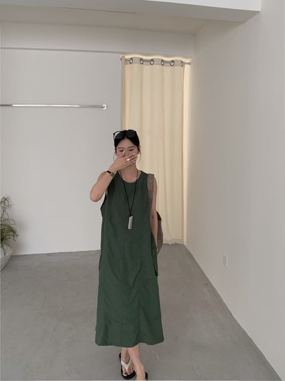 【F60448】實拍夏季戶外休閒設計款速乾材質洋裝250609