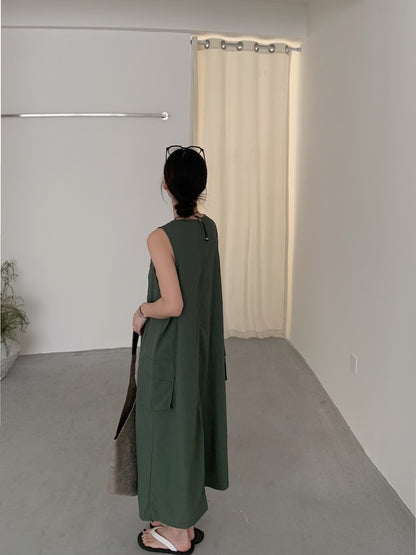 【F60448】實拍夏季戶外休閒設計款速乾材質洋裝250609