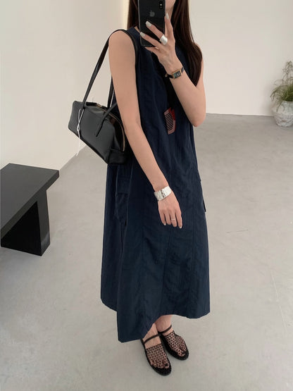 【F60448】實拍夏季戶外休閒設計款速乾材質洋裝250609