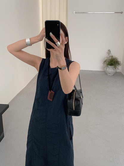【F60448】實拍夏季戶外休閒設計款速乾材質洋裝250609