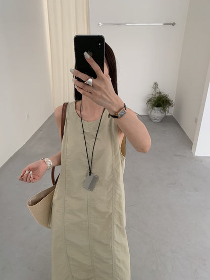 【F60448】實拍夏季戶外休閒設計款速乾材質洋裝250609