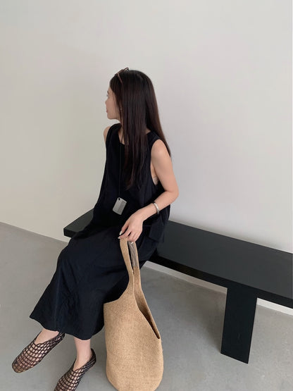 【F60448】實拍夏季戶外休閒設計款速乾材質洋裝250609