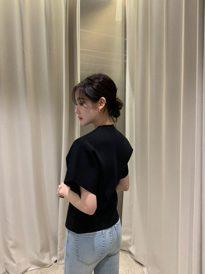 【F60408】韓國夏季法式簡約V領針織開衫250526