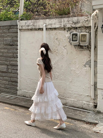 【F60534】韓系純慾微性感💋氣質露肩一字領收腰顯瘦短袖上衣260413