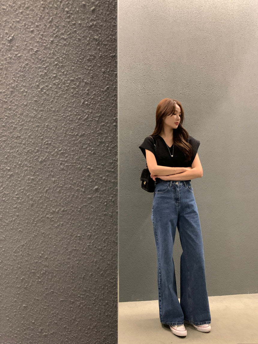 【F60692】復古慵懶・V領寬鬆針織背心260914