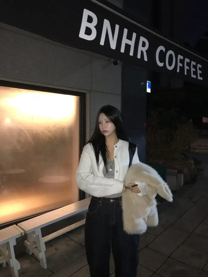 【F60784】復古設計・流蘇針織短版外套261012