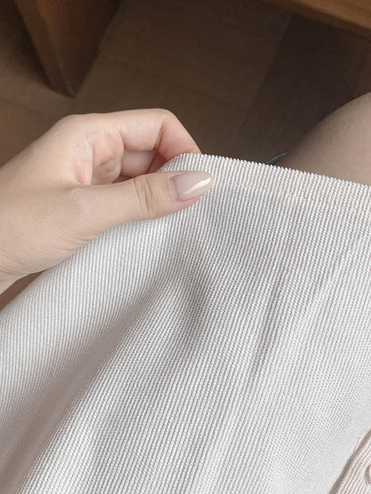 【F60756】甜美復古・泡泡袖綁帶燈芯絨洋裝261012