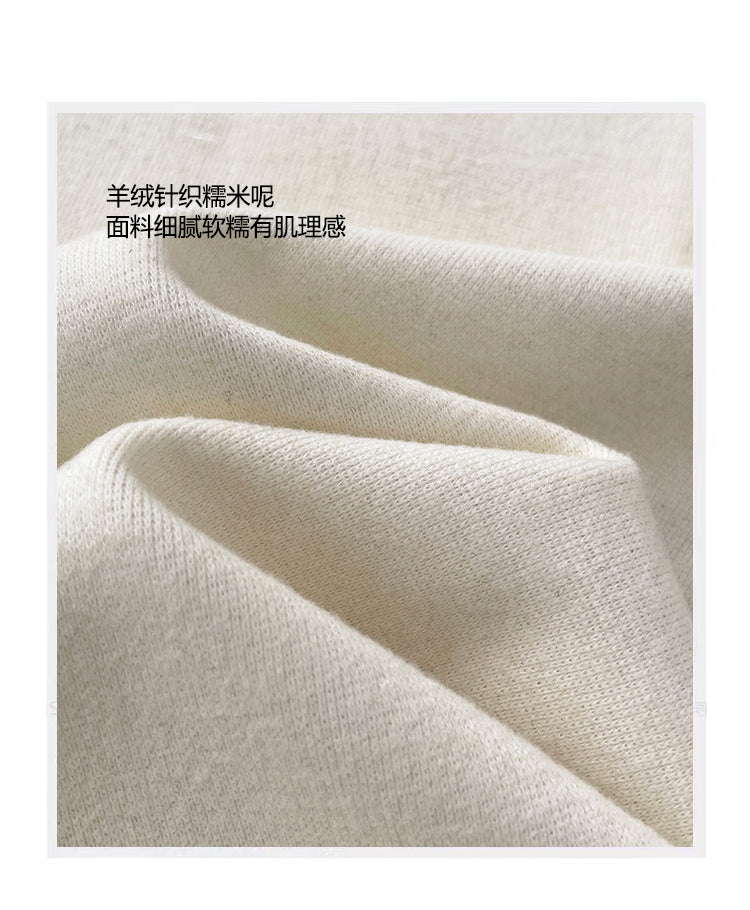 【F60807】S~5XL美式休閒・高腰羊絨垂墜感寬鬆彎刀褲261019