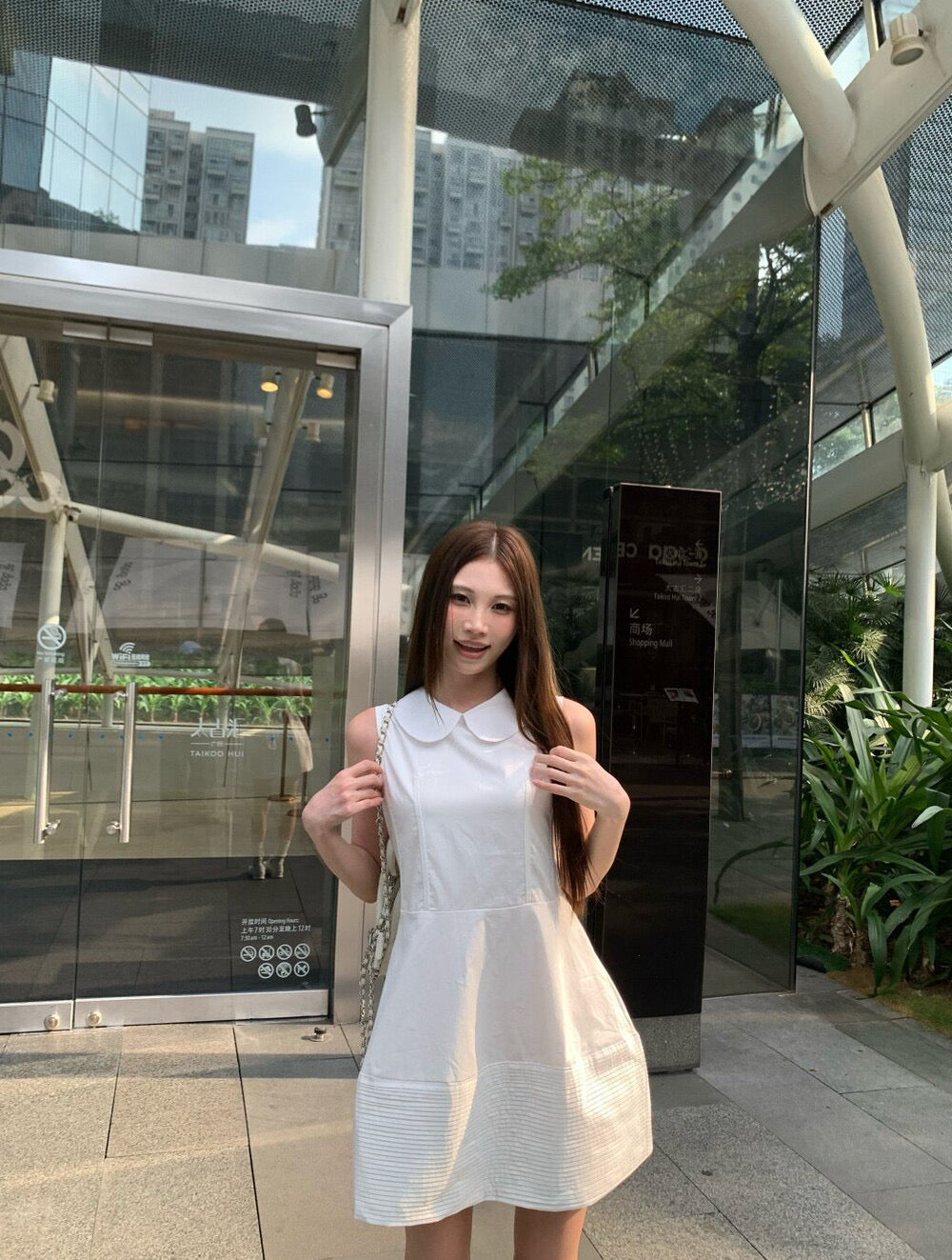 【L7956】Y.JIA法式溫柔初戀感🤍娃娃領設計感蓬蓬連身裙/洋裝260706