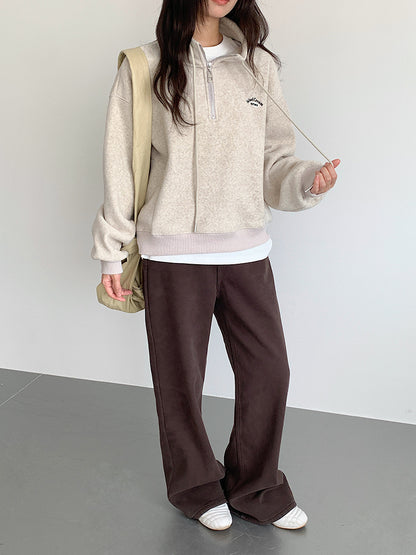 【LD11010】實拍S~XL復古加絨加厚高腰直筒牛仔褲251110