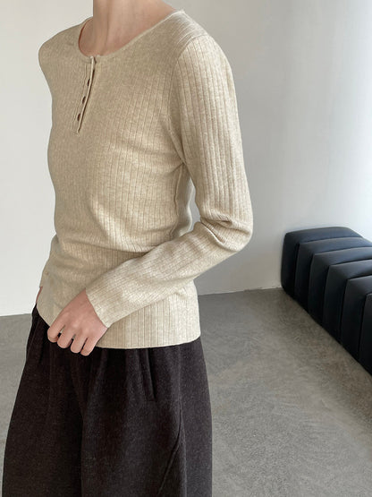 【cimYL369】實拍圓領坑條安迪绒氣質針織衫251201