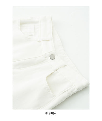 【H5512】實拍S~XL韓國保暖加絨白色牛仔褲251118