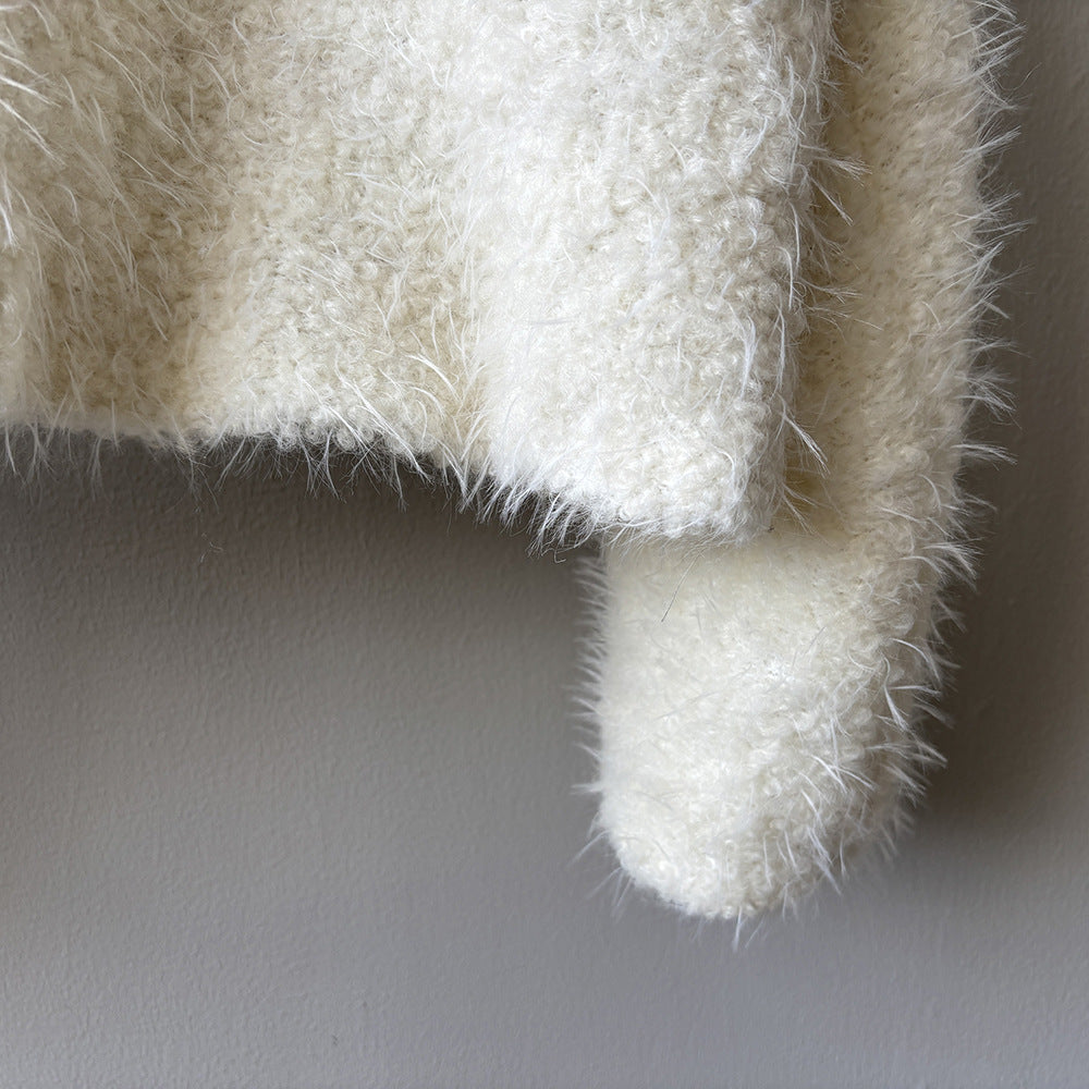 【Y8722】實拍高質感白鴨絨羊毛小香羊羔毛外套（白鴨絨90%)251106