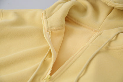 【LD11064】實拍慵懶灰色加絨加厚連帽寬鬆衞衣251209