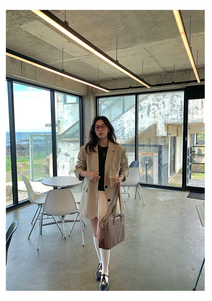 【H5385】實拍韓版秋季顯瘦休閒西裝外套250902