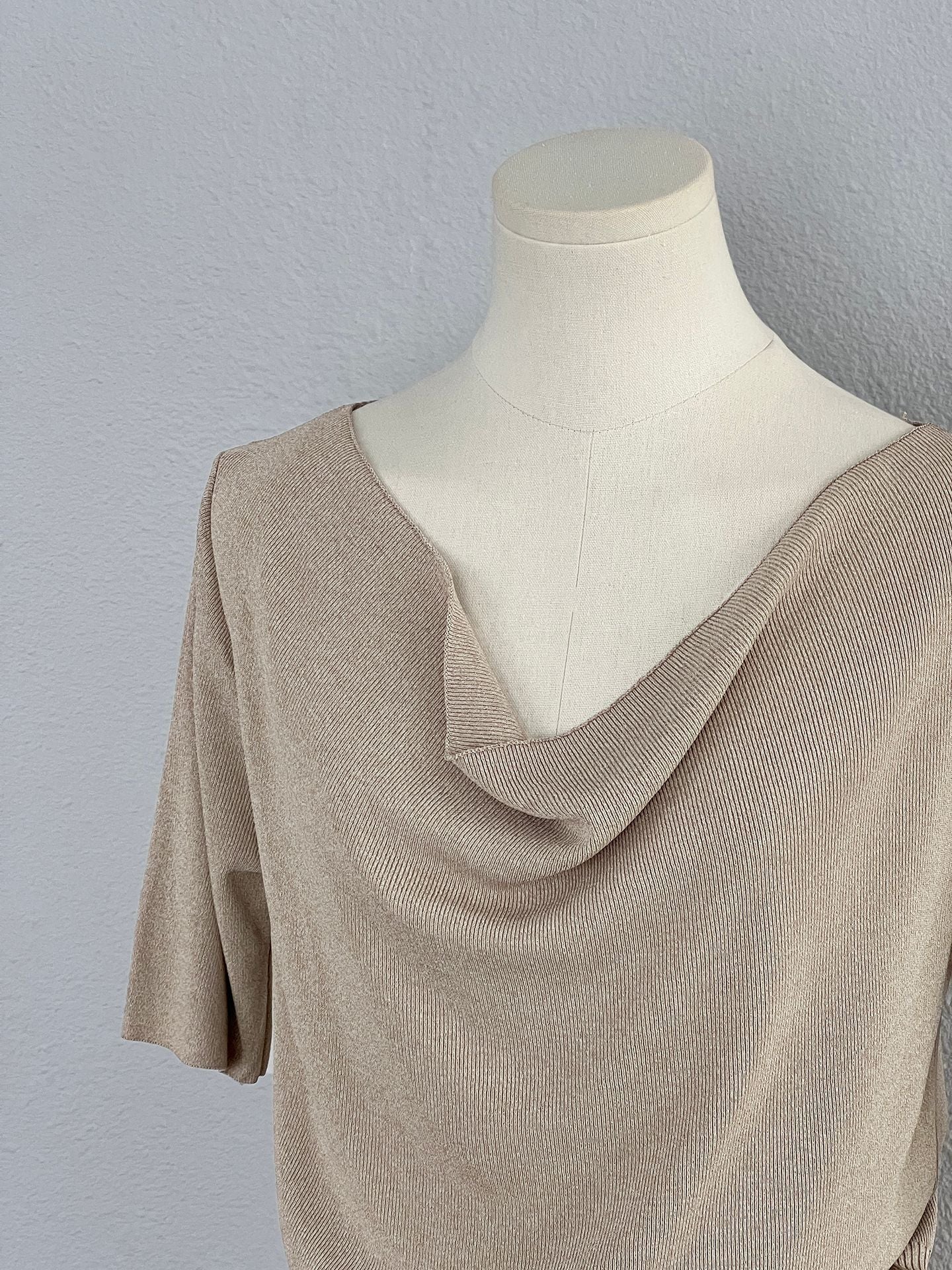 【cimz9106】實拍一秒變紙片人✨顯瘦氣質垂墜領針織衫260311