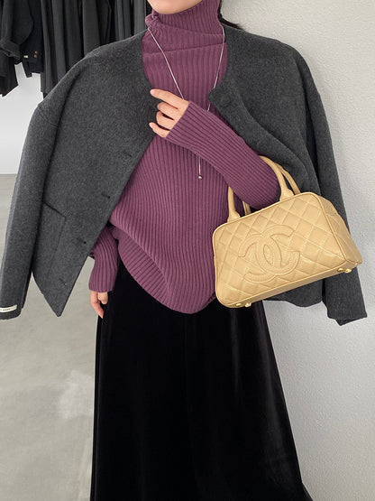 【cimz1388】實拍高領加厚高級感針織毛衣251128