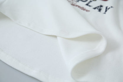 【LD3291】實拍韓國德絨小狗印花長袖T恤251103