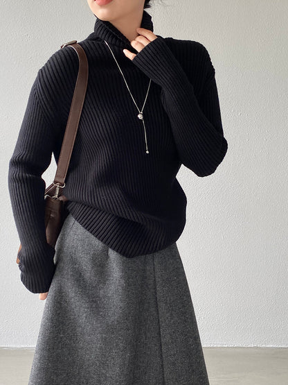 【cimz1388】實拍高領加厚高級感針織毛衣251128