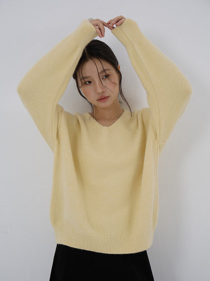 【LD3281】實拍慵懶寬鬆棉羊絨針織毛衣251103