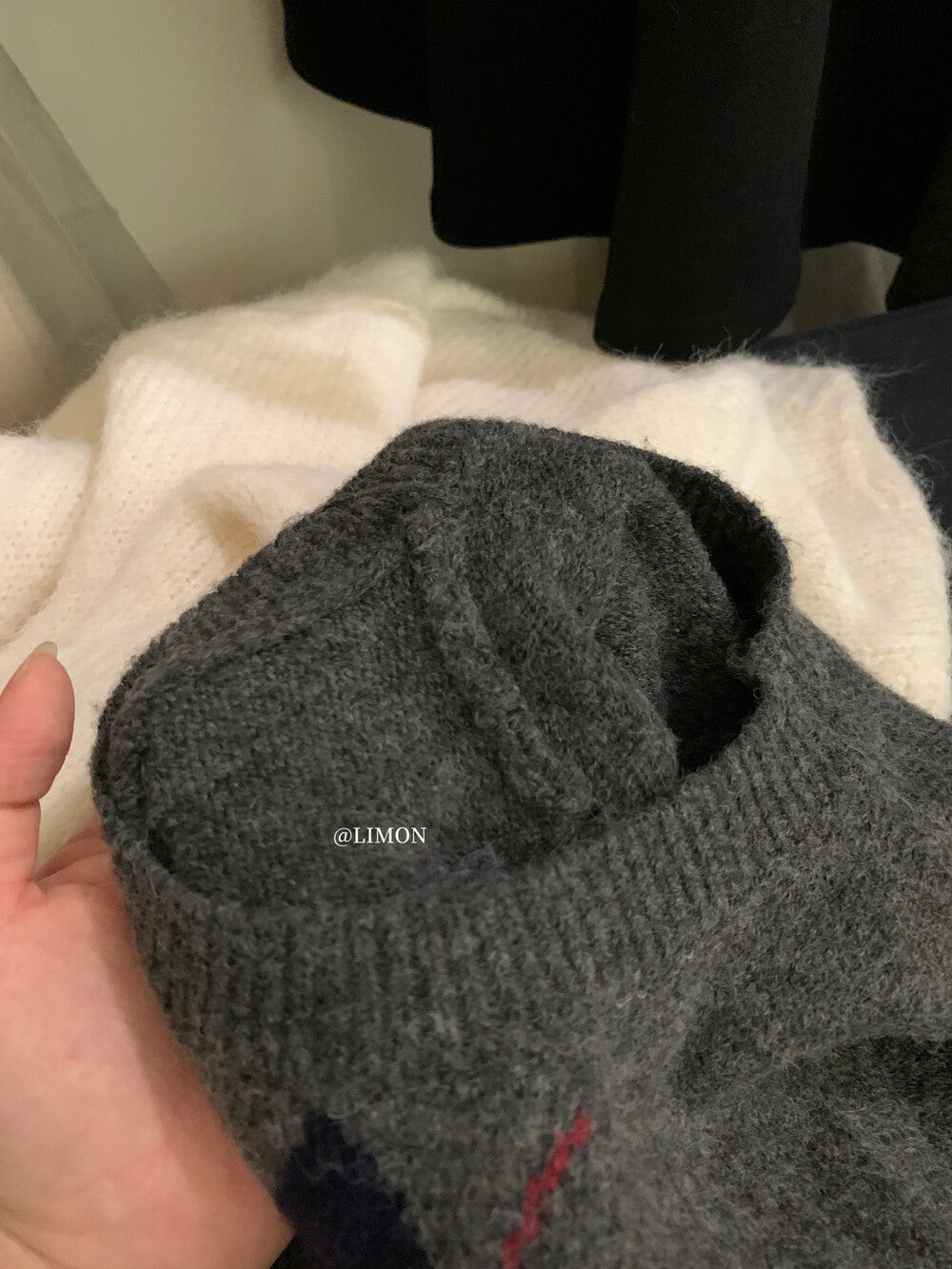 【L6880】實拍檸檬秋冬菱格針織開衫+圓領背心+針織裙251117