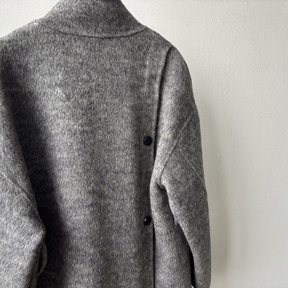 【Y25527】實拍高單質感雙面羊毛呢立領大衣（棉羊毛68%)251106