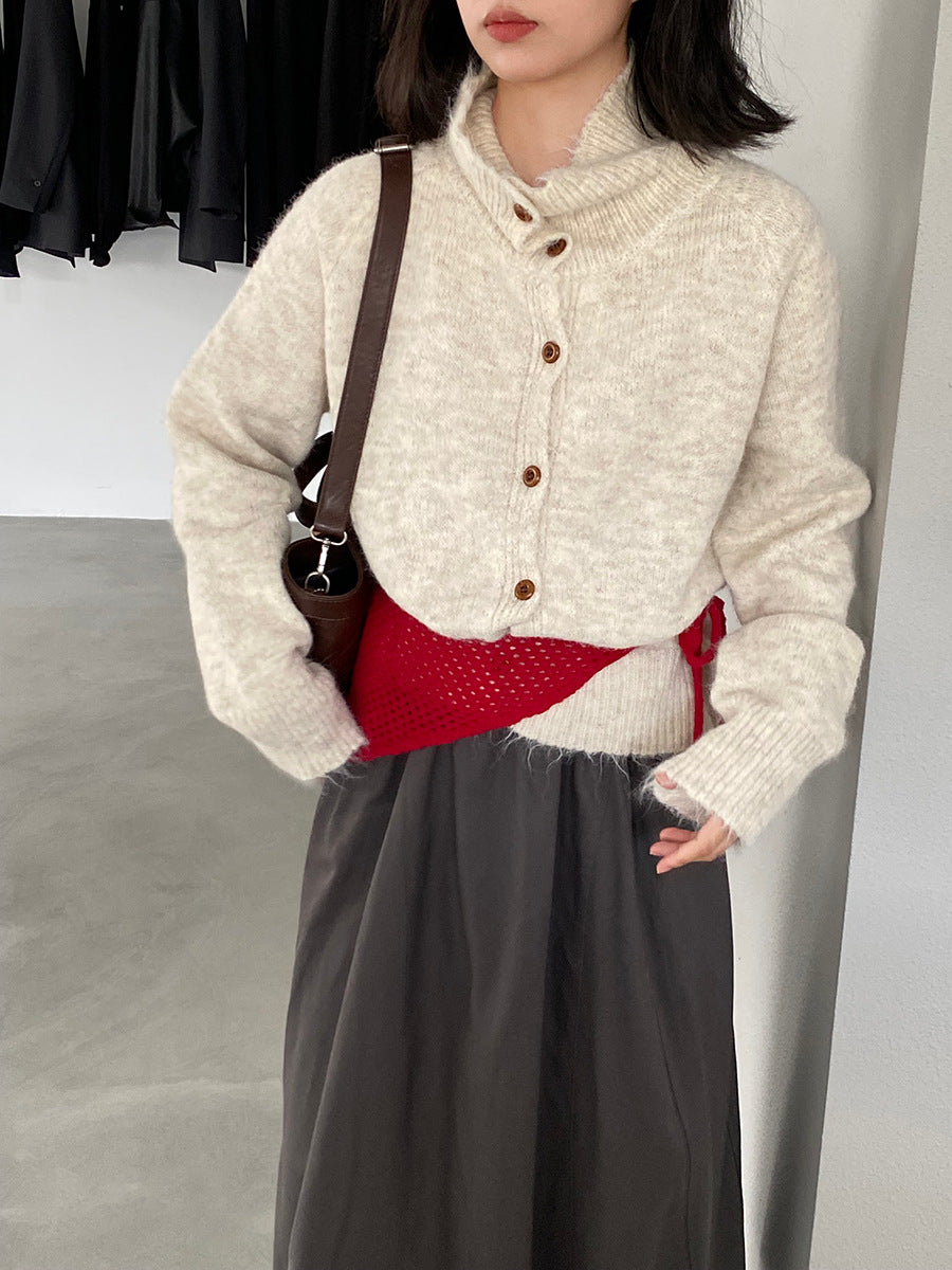 【cim8616】實拍質感加厚慵懒態度高領針織毛衣251114