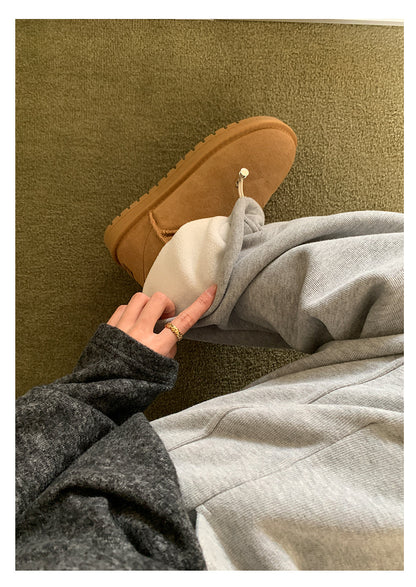 【H5508】實拍M~XL懶懶加厚奧粒絨舒適休閒彎刀褲型251118