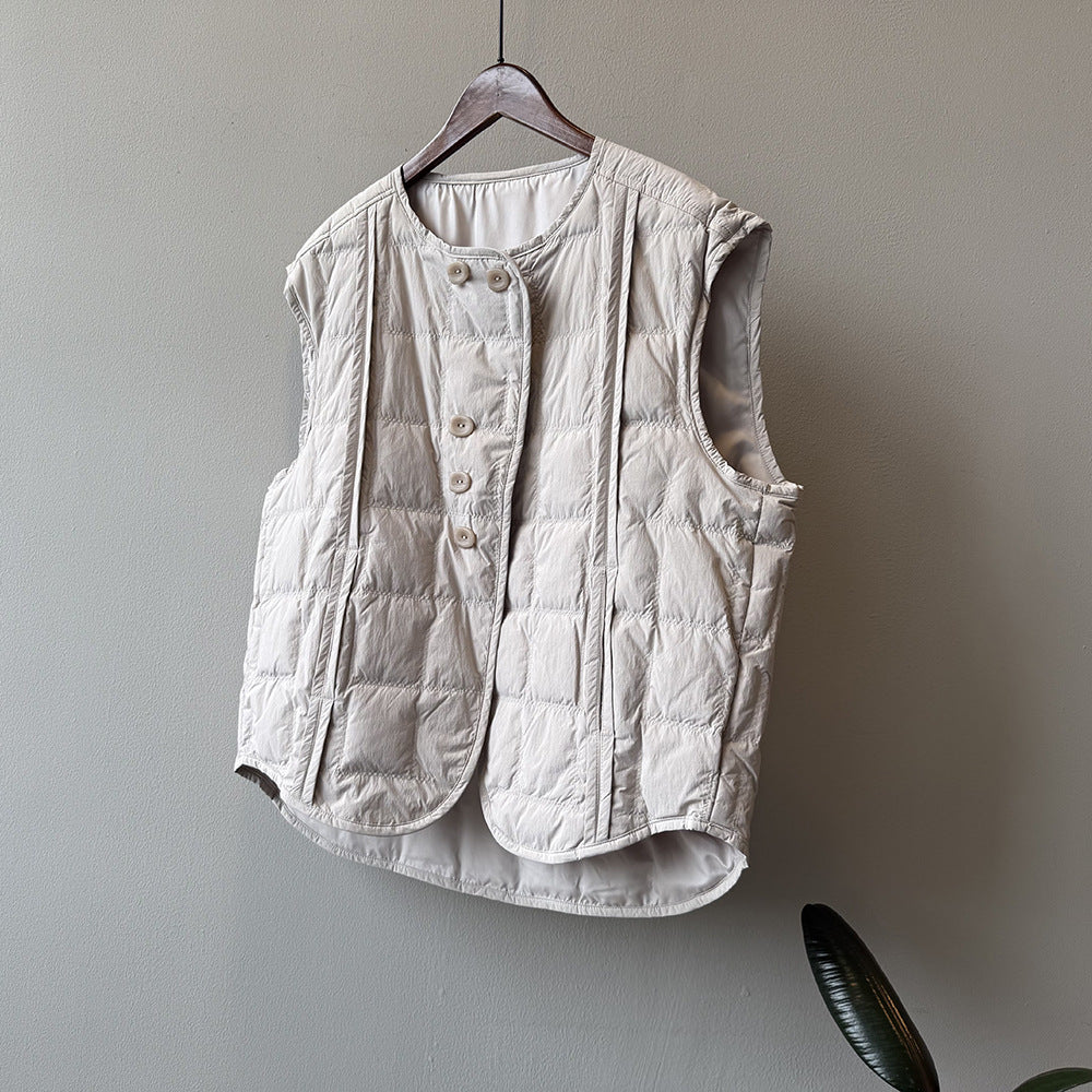 【Y82633】實拍輕暖羽絨背心（含90％白鴨絨）251016