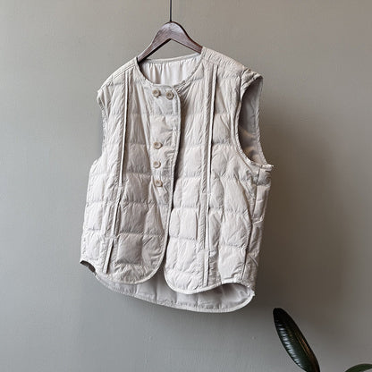 【Y82633】實拍輕暖羽絨背心（含90％白鴨絨）251016