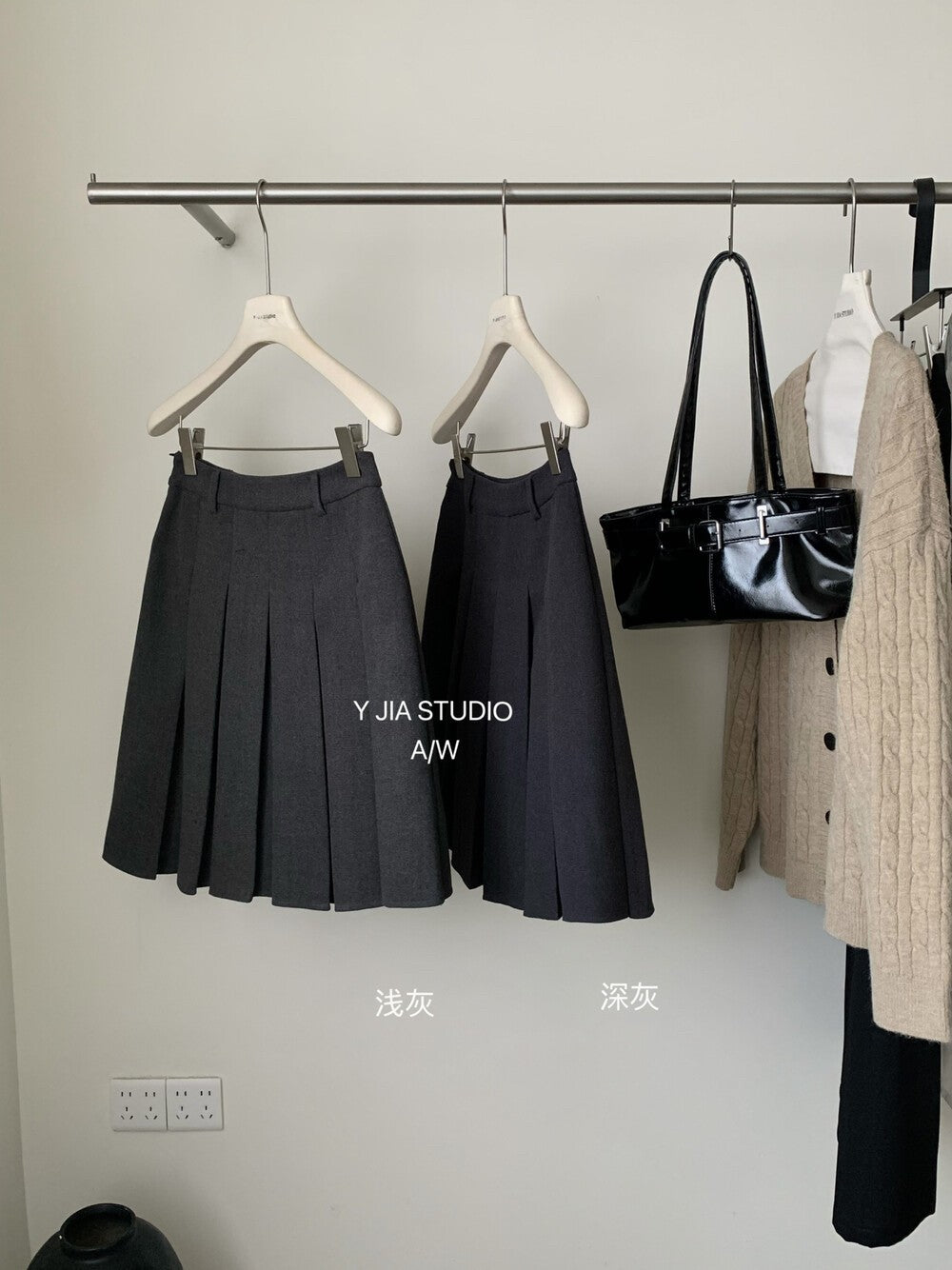 【L8309】實拍Y.JIA 伊嘉 秋冬簡約兩穿a字裙251208