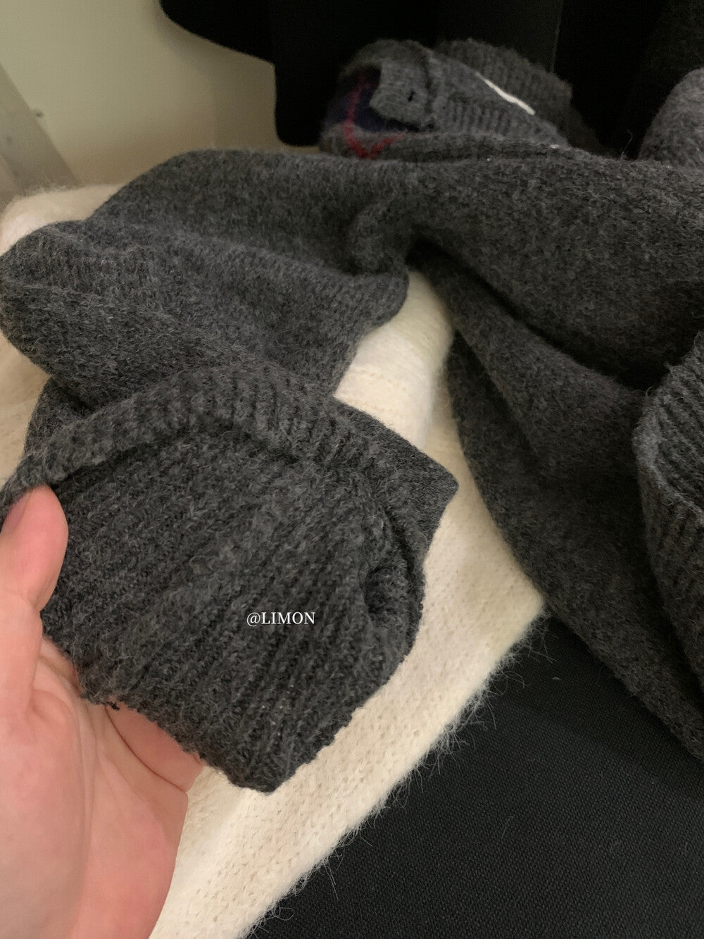 【L6880】實拍檸檬秋冬菱格針織開衫+圓領背心+針織裙251117