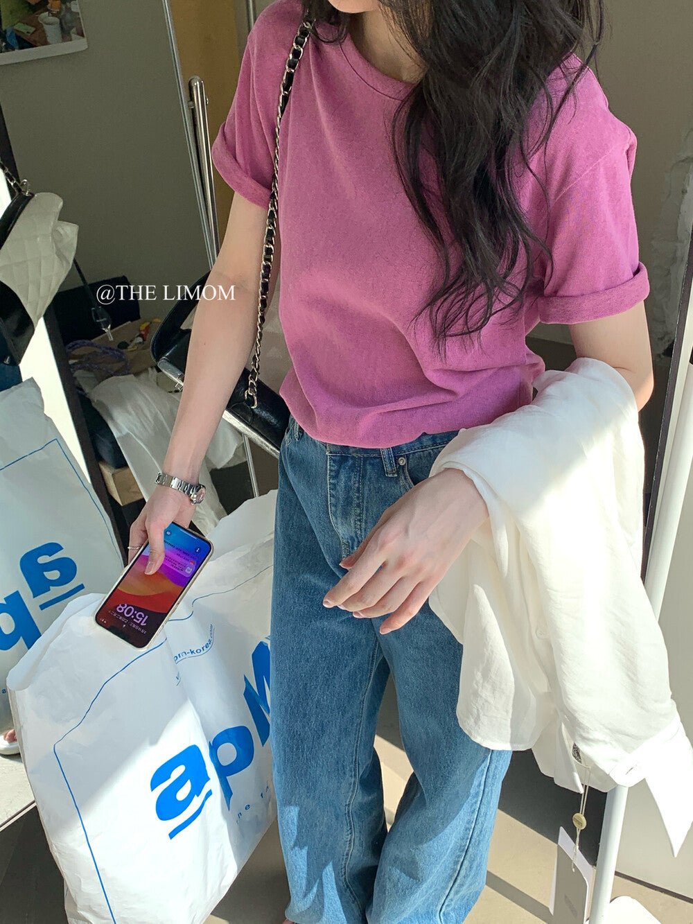 【L8330】實拍夏季糖果色棉質短袖寬鬆T恤250505