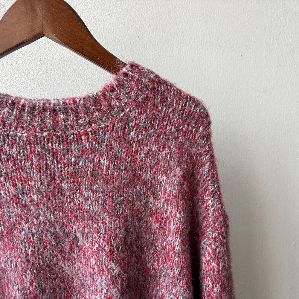 【Y2530】實拍冬季雜色古着針織毛衣(含羊毛6%)251106