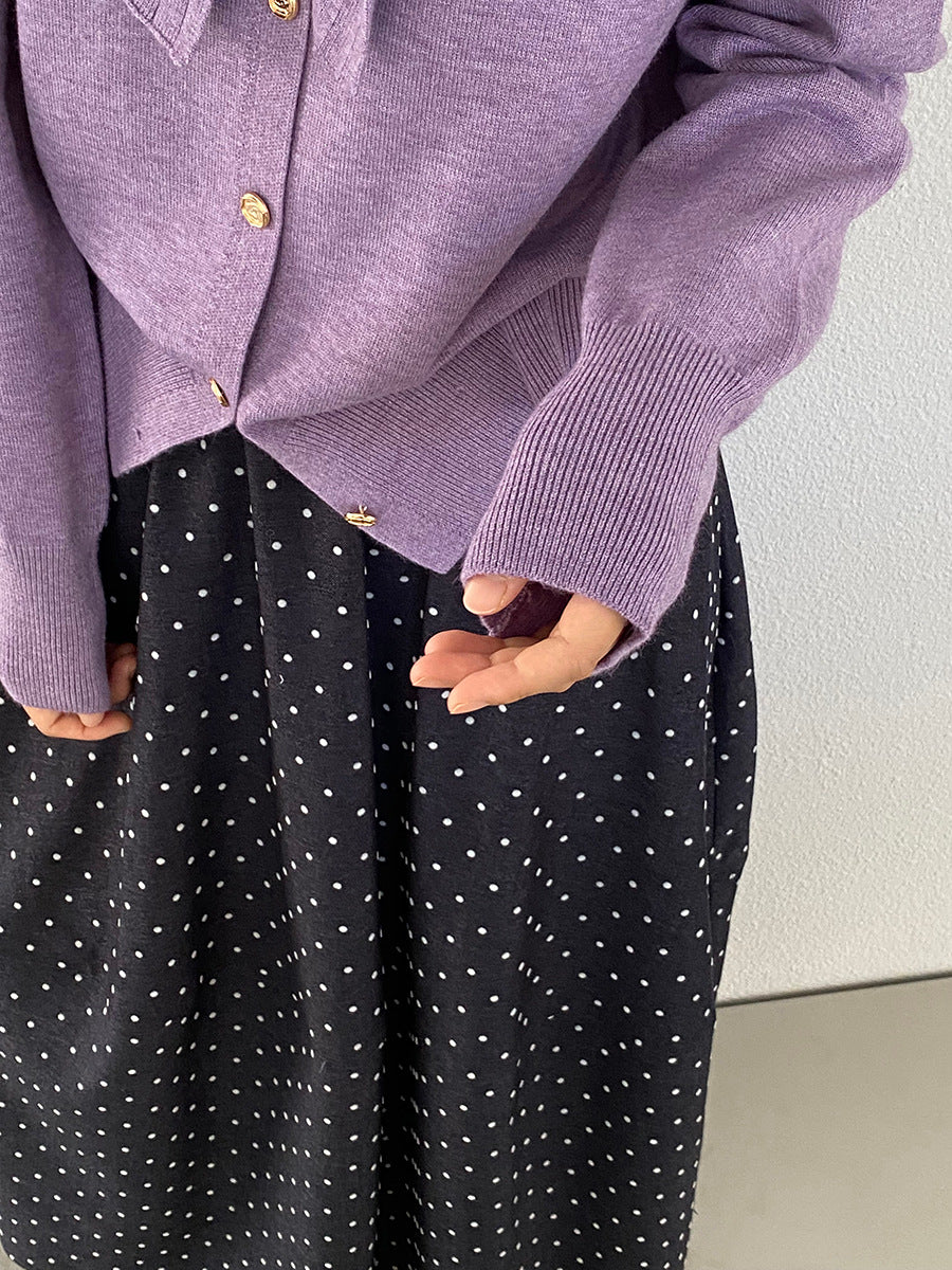 【cimJ8902】實拍氣質小香蝴蝶结針織開衫251114